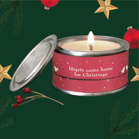 Red Robin Tin Candle - Hearts Come Home