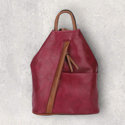 Triangular Backpack - Raspberry