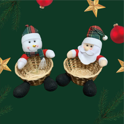 Santa Or Snowman Basket