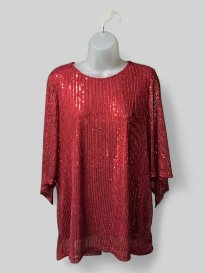 Red Sequin Top