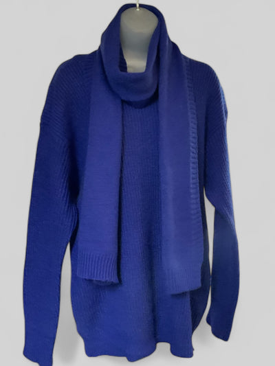 Jumper & Scarf - Royal Blue