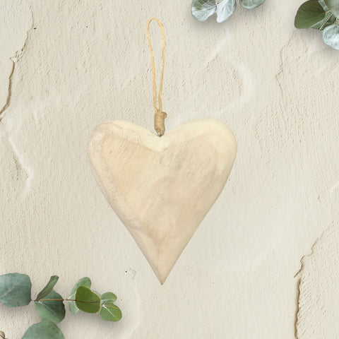 Rustic Hanging Heart - 14.5cm